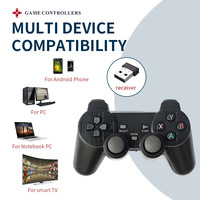2.4G bezprzewodowy pad do gier na PSP / PC/TV, pudełko/telefon z systemem Android kontroler do gier Joystick dla Super konsoli x Pro RK2020 4